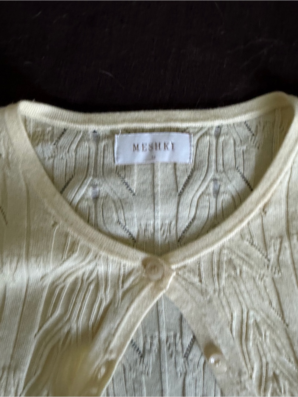 Meshki Cream Ruffled Cable Knit Sweater Set - Picture 4 of 4